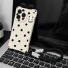 Polka Dot Panda for IPhone 16 Phone Case 15pro for Apple 16ProMax Couple Model 14 with Lanyard 13