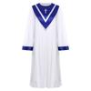 Unisex Adult Choir Robe V Shape Stole Church Chorus Performance Costume Traditional Gown