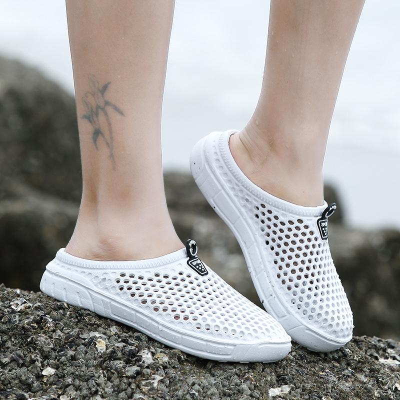 Plus Size Fashion Round Toe Unisex Sandals Leisure Mixed Colors Mens Flat Sandals Summer Basic Shallow Couple Sandals