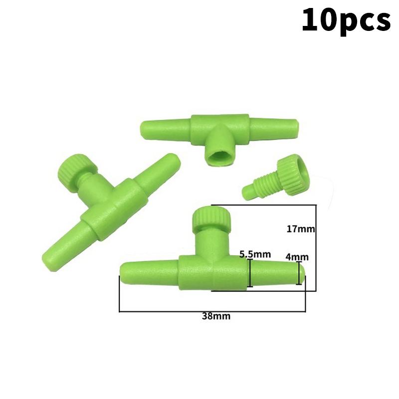 10Pcs 4Mm Aquarium Air Control Valve Tap Aquarium Fish Tank Air Pump Connector Control Valve Air Pipe Tube For Aquarium