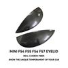 Carbon Fiber Car Headlight Eyebrows Cover Glossy Black Front Angry Eyelids for MINI F54 CLUBMAN F57 CABRIO F55 F56 COOPER S JCW