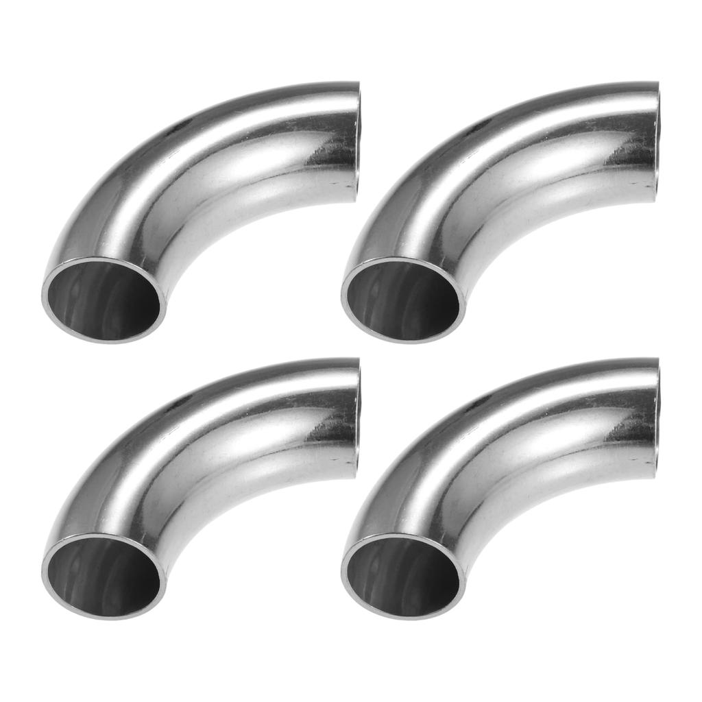 X AUTOHAUX 90 graders dornbøyd albue SS304 rustfritt stål bøyerør eksosalbue