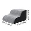 Pet Stairs for High Beds Gentle Slope Shape Portable Multipurpose Ladder 20D 2 Step Gray