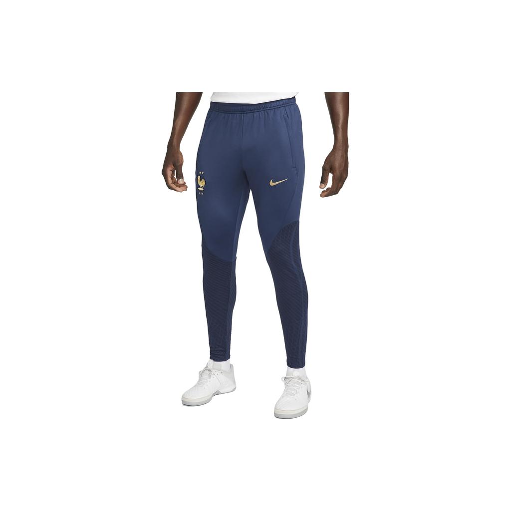 Nike 144 Ss23 Fff Strike France National Team Qatar World Cup Soccer Training Printed Slim Fit Mid Rise Sports Pants Men Pants Dark-Blue DH6480-412