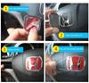 WDM2 Car Steering Wheel Emblem Badge Sticker for HONDA Jazz Fit Accord Civic CRV Odyssey City Jade Insight Elysion CRZ Accessories