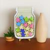 Children's Star Reward Jar Points Reward Learning Self-discipline Reward Jar 25 Stars Wooden Ornament