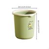 Large Capacity Trash Can, Modern Oval Waste Bin, Kitchen Bathroom Office Matcha Green Extra