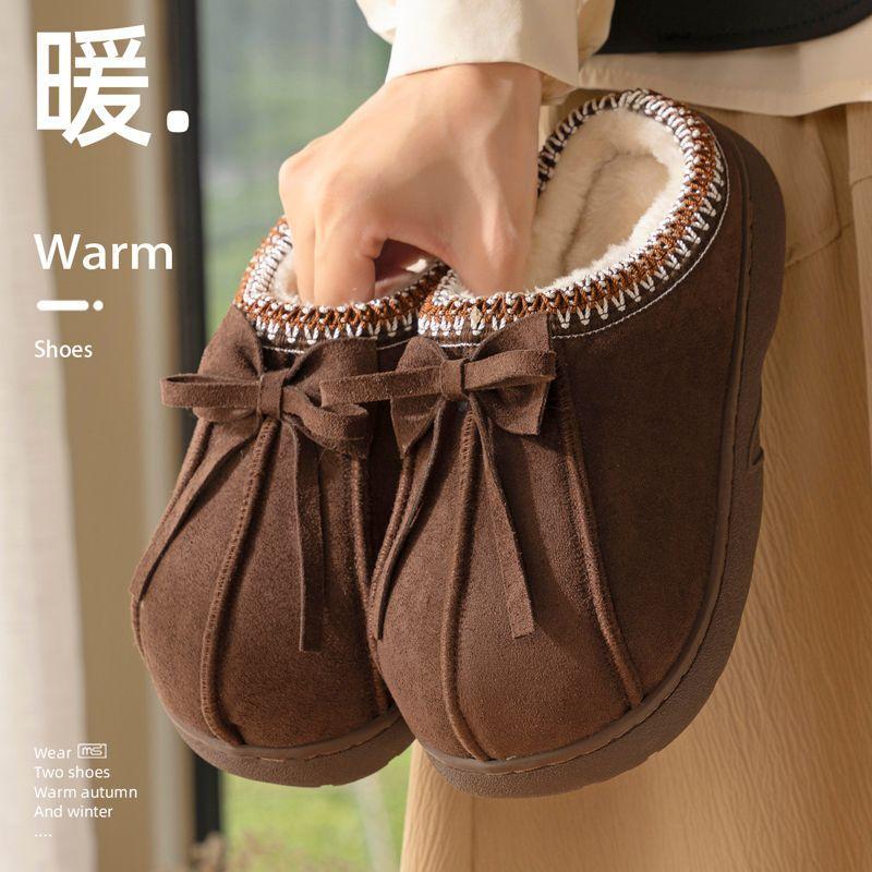 Winter new Baotou drag home versatile indoor and outdoor wear women s models 40-41 темно-коричневого 2680₽