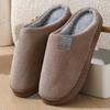 Unisex Thick Soled Cotton Slippers Warm Indoor Non Slip