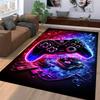 Gaming Controller Neon Design Carpet for Bedroom or Living Room Decor Suitable for Use As an Anti-slip for Living Room Bedroom Sofas