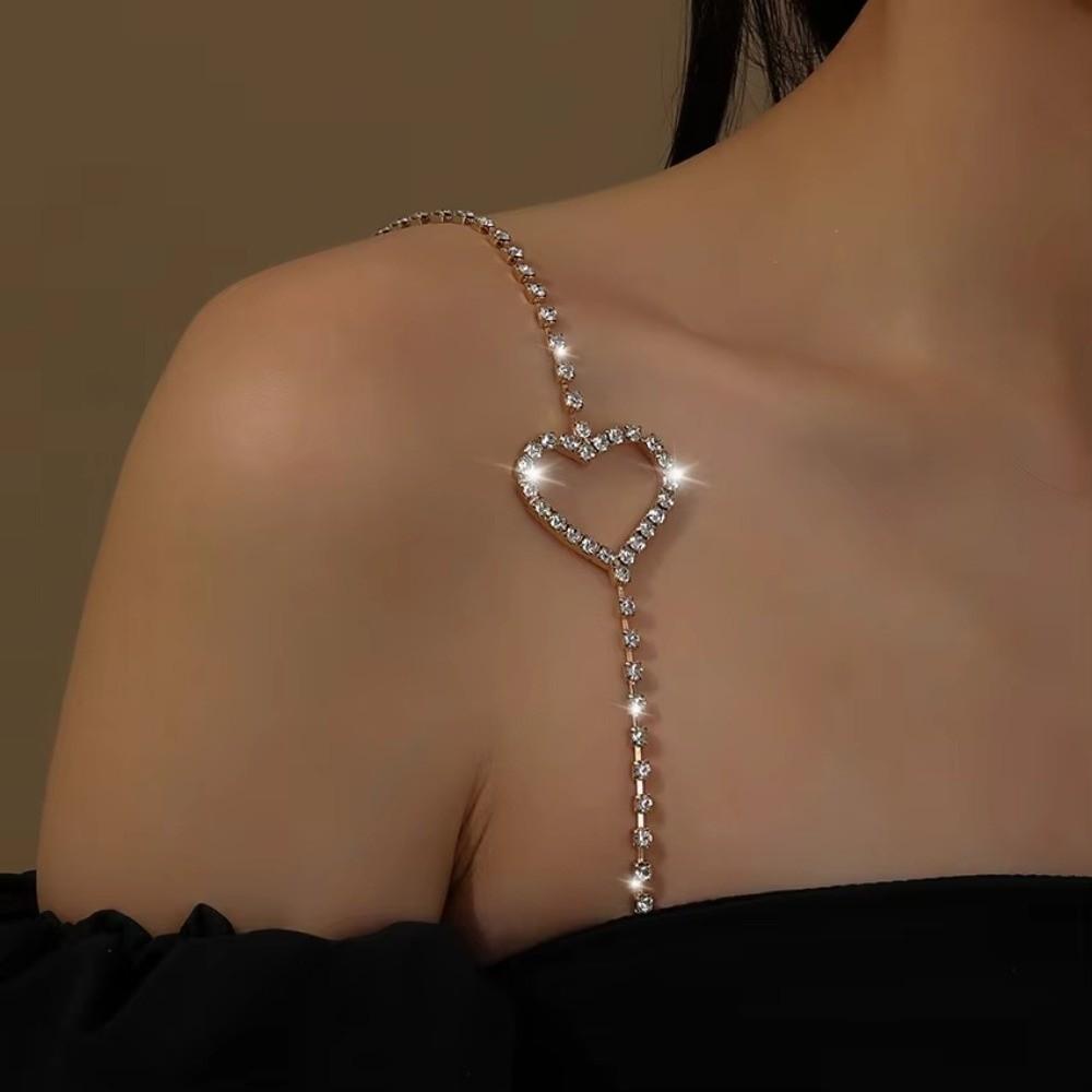 2Pcs Slip Resistant Bra Straps Lingerie Accessories Crystal Shoulder Belts Shoulder Straps Women