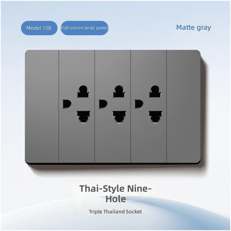 Type 118 American/Thailand Universal Standard with USB/Type-c/light Switch and Outlets Wall Switches and Sockets