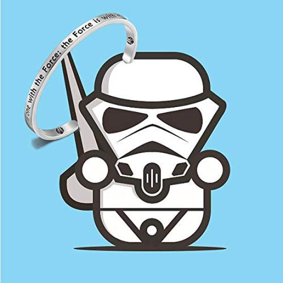 Lywjyb Birdgot Das Macht Armband Ich bin eins mit den Mächten Die Macht ist mit mir Ein Metallschmuck, Größe,