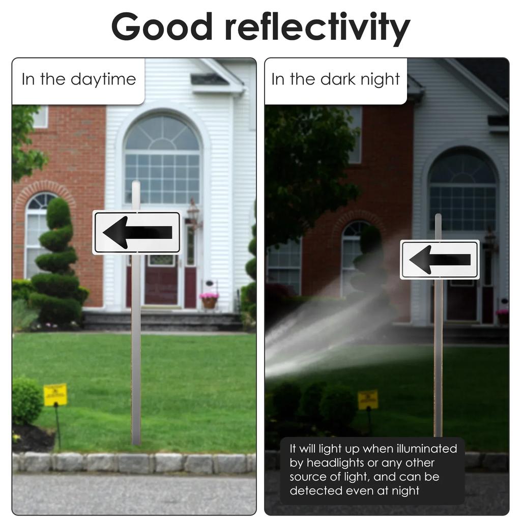 Reflective Arrow Signs Solid Reflective Directional Sign Versatile Easy To Install Aluminum Reflective Directional Sign for Road