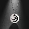 My Shape Cat Moon Star Round Pendant Necklace Women Girl Gold Color Stainless Steel Aesthetic Necklace Choker Fashion Jewelry