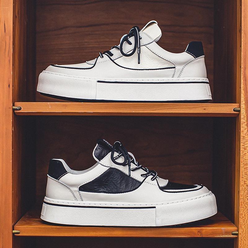 Little White Shoes Men's Spring New Products Fashion Versatile Board Shoes Business Wide Leg Pants Casual Shoes