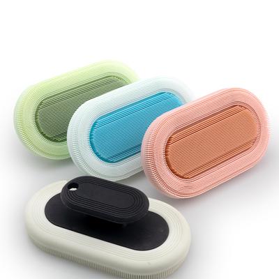 Removable Cleansing Brush, Hand-held Face Washable Bathing Cleansing Skin Massage Brush, Silicone Face Wash Brush