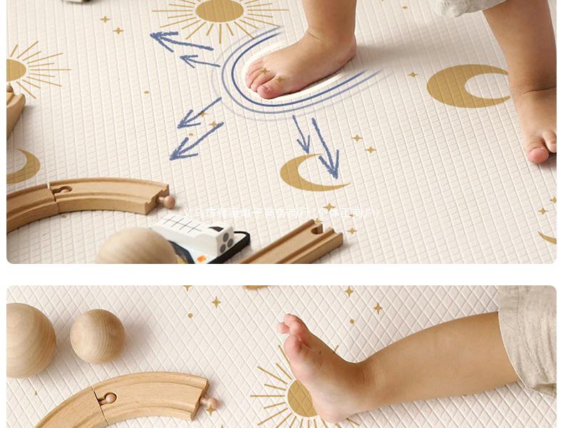 Thickened Folding Baby Crawling Mat - Foam Floor Mat for Infants and Children