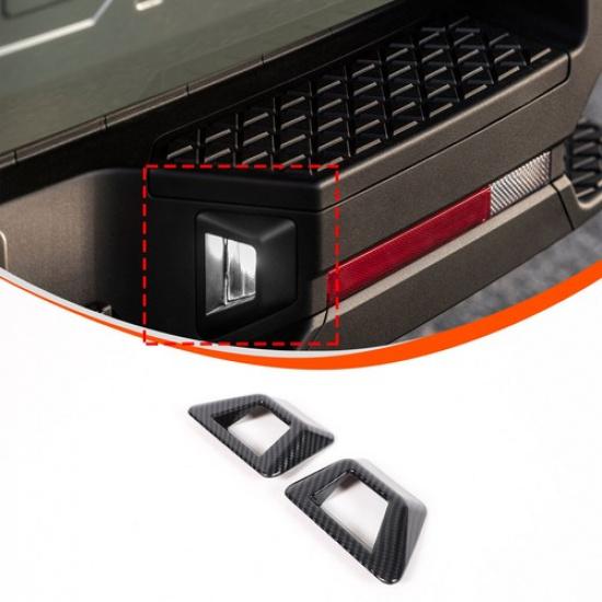 ABS Carbon Fiber Fog Light Lamp Trim Cover Fit For Hyundai Santa Cruz 22-24