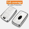 Sindeda for Land Rover Key Fob Cover with Keychain Soft Full Protection Key Shell Key Case Compatible with 2018- Land Rover Range Rover Evoque Vogue