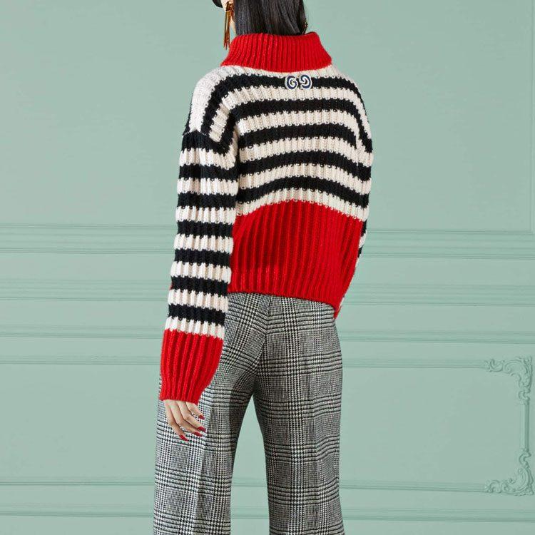 GUCCI Cashmere Sweaters Women's Red Moderate 718489-XKCLC-6306
