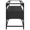 Vidaxl Szafka Pod Tv Ze Szklanym Blatem, Czarna, 98X35X51 Cm