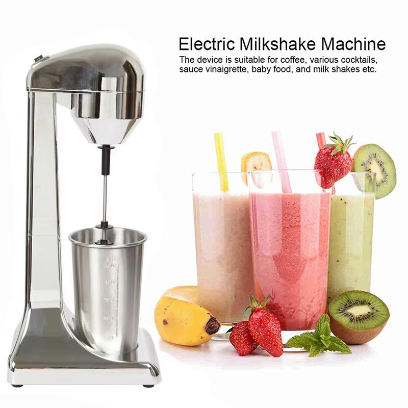 Elektryczny spieniacz do mleka z podwójną głowicą Pionowa maszyna do pianki mlecznej Mikser do napojów kawowych do domu Bar Elektryczna maszynka do milkshake'ów 220V UE