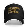 I'm Coming To The Cottage Funny Quote Baseball Cap  Unisex Women Print Trucker Hat Summer Tennis Skate Sun Visor Snapback Cap