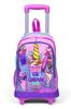 Coral High Kids Pembe Mor Milkshake Dondurma Desenli Üç Bölmeli Çekçekli Okul Sırt Çantası 23949