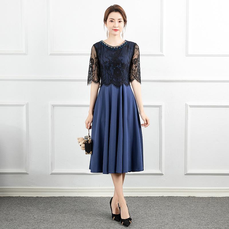 

Evening dress, wedding socialite short, small temperament, usually can wear slim dinner party dress XS
