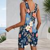 Plus Size Womens Romper Tank With Side Pockets