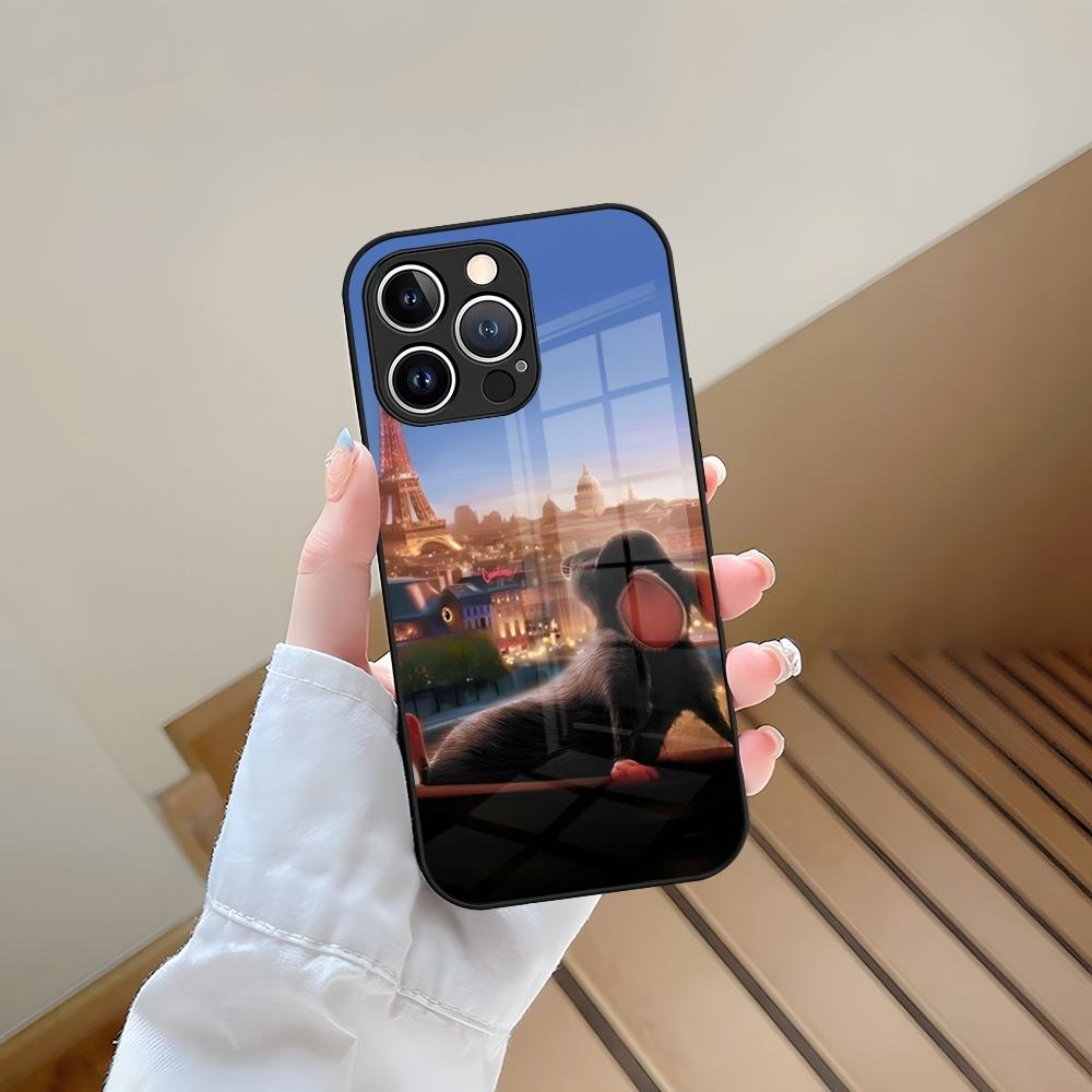 Disney Ratatouille Phone Case Tempered Glass For IPhone 13 17 15 16 14 12 11 Pro Max Plus Mini XR XS SE2020 Coque