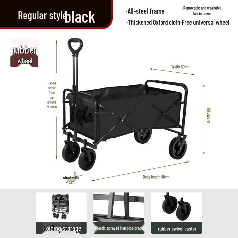 Foldable Extra Large Outdoor Camping Cart Trailer