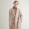 2024 Autumn Double-Breasted Woolen Women's Mid-Length Loose Coat