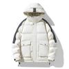 Hooded Down Jacket Men's New Winter Outdoor Thickened Cold and Warm Bread Clothes Trendy Versatile Loose Coat