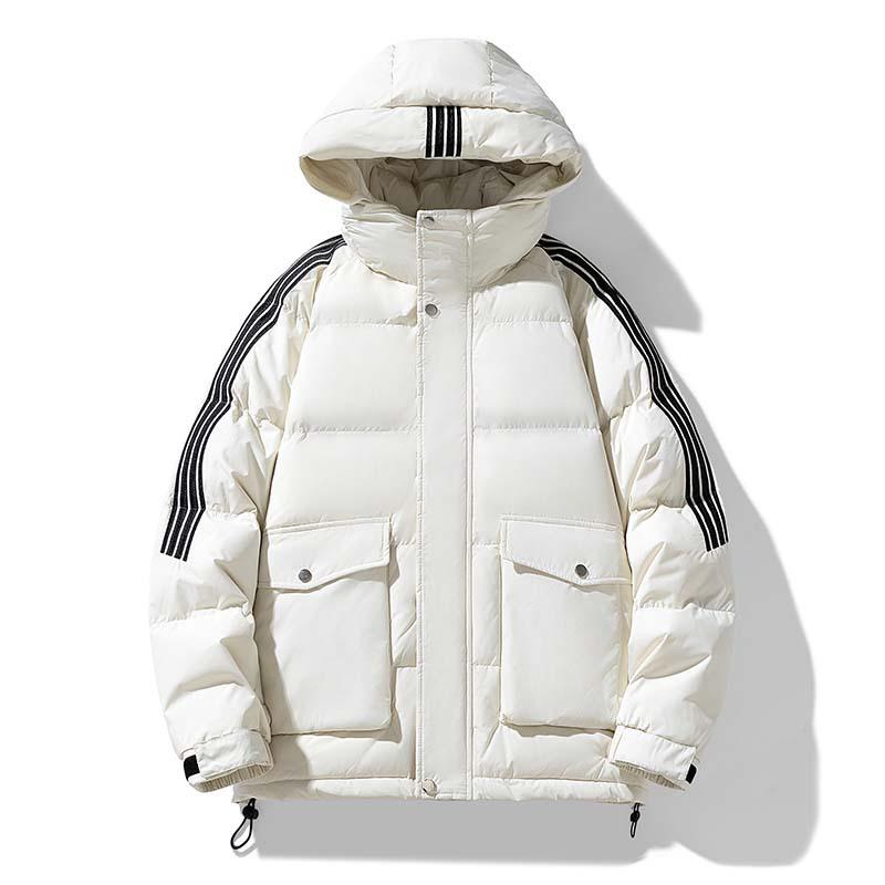 Hooded Down Jacket Men's New Winter Outdoor Thickened Cold and Warm Bread Clothes Trendy Versatile Loose Coat