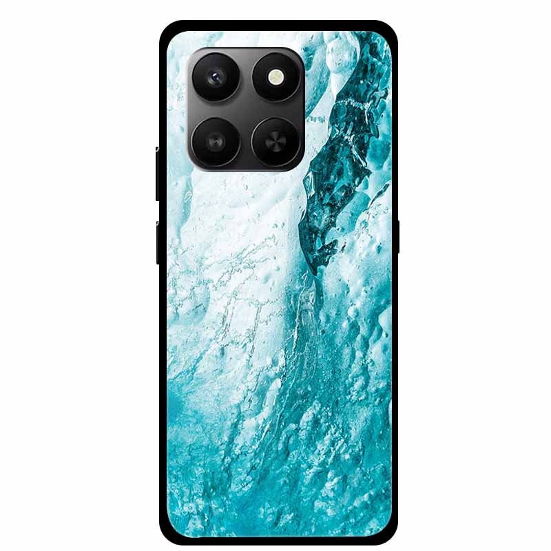 Glass Back Cover For Honor 200 Pro 5G Case Marble Hard Tempered Glass Case For Honor play 10T 400 Smart 5G Case 6.77" Shell Para