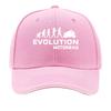 UnisexS Evolution Motorbike Print Outdoor Hat Woven Textile Machine Washable Sandwich Baseball Cap