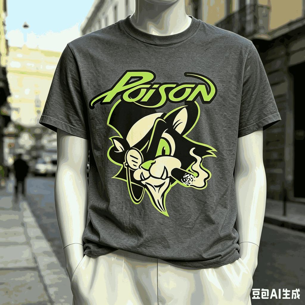 Poison Band World Tour T Shirt Unisex Unisex Fashion Vintage Hip Hop Streetwear Male Tshirts Oversized Unisex Harajuku Hip Hop Soft