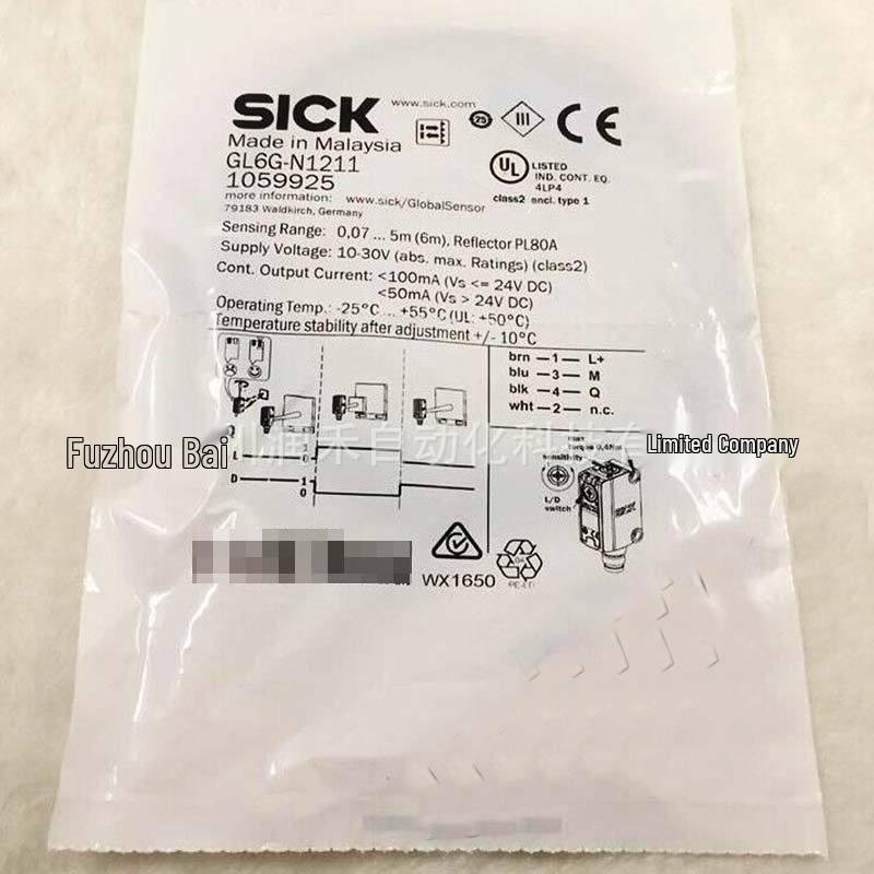 Brand New GL6G-N1211 Sick Retroreflective Photoelectric Sensor 1059925 - Available for Inquiry. GL6G-N1211