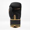 StormCloud Boxing Pro Echte Leder Boxhandschuhe Schwarz/Gold 12oz