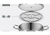 Versatile Stainless Steel Pot: Steamer, Soup, and Stew Pot for Gas and Induction Stoves