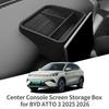 For BYD ATTO3 ATTO 3 YUAN PLUS 2025 2026 Dashboard Tray Organizer Display Screen Rear Storage Box Car Interior Accessories Black