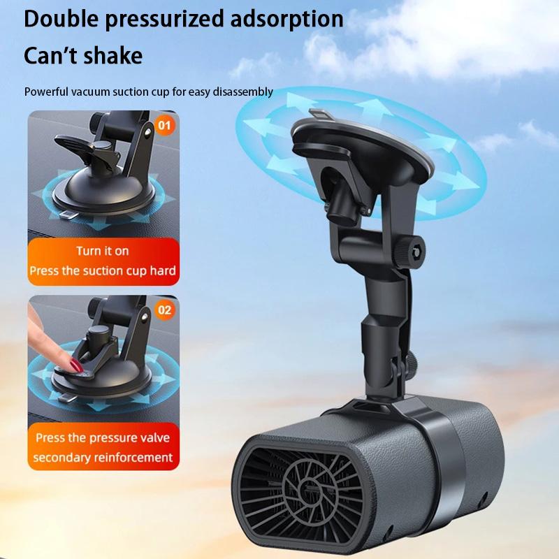Winter Car Heater Fast Heating 12V Portable Electric Heated Fan Windshield Defogging Heating Cooling For Car SUV Travel Camper