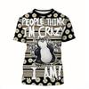 Kids T-shirt Penguin Letter 3D Print Kids Short Sleeves T-Shirt Loose Casual Summer Outdoor Street Boy and Girl Tees Tops