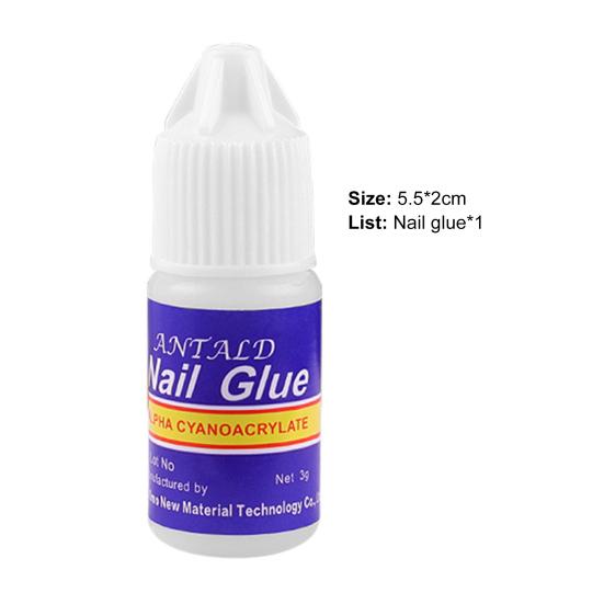 3g ANTALD Nail Drill Glue Easy To Use Compact Natural Fingerail Rhinestone Reinforcement Gel for Girls