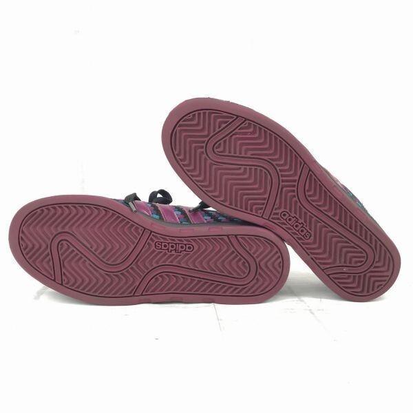 adidas Superstar Intrecciato Sneakers 23.5 Black×purple Boa Lining Shell Toe 3 stripes(USED)