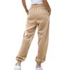 Women's Drawstring Trousers Solid Color Casual Sweatpants
