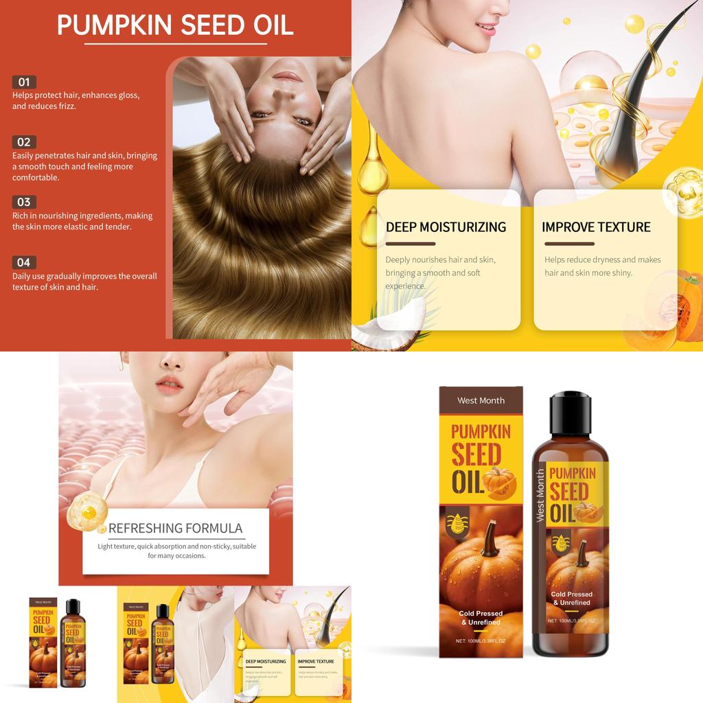 Premium West Month Body Care Oil For Nourishing Moisturizing Skin And Silky Hair