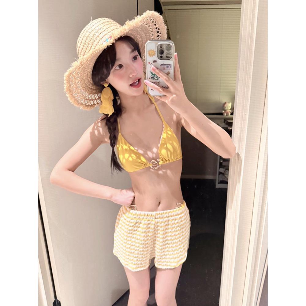 2026 Women's Three-Piece Slimming Bikini for Sweet Vacation